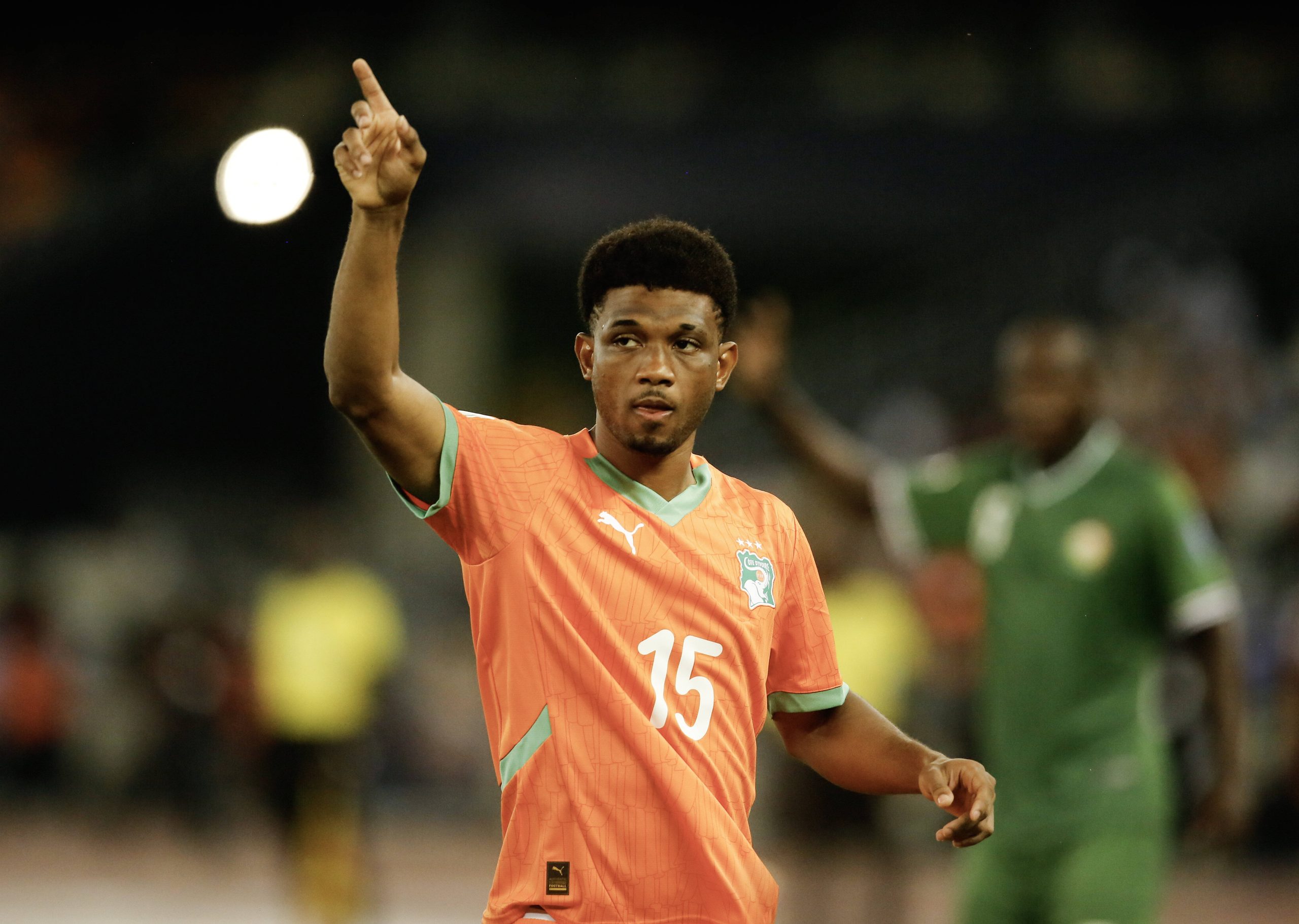 Amad Diallo of Ivory Coast in action