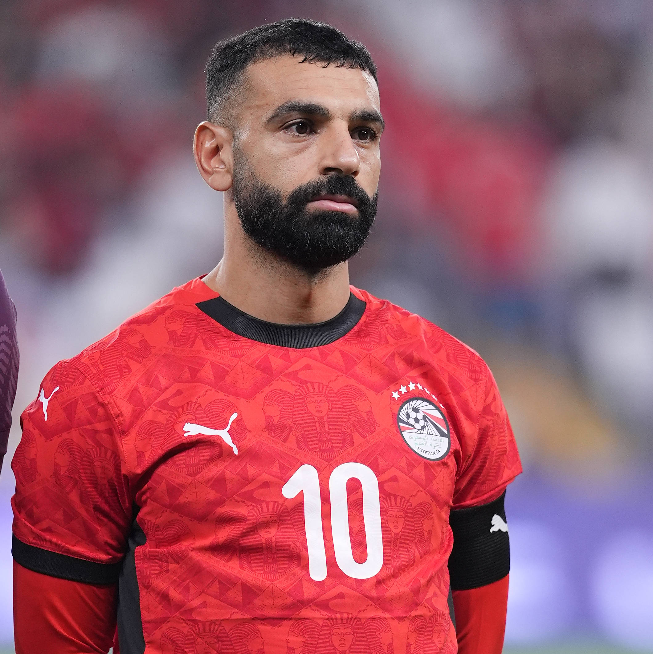 Mohamed Salah looks on, headshot, during the FIFA friendly international team match between Egypt and Uzbekistan national team