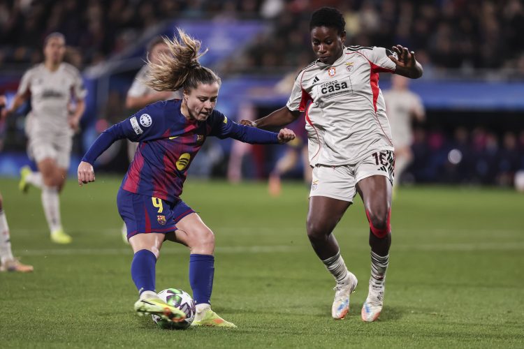 Women's Champions League: Benfica's Christy Ucheibe against Barcelona