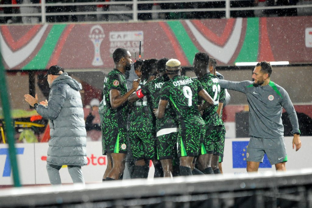 Super Eagles during the AFCON match between Nigeria and Tanzania