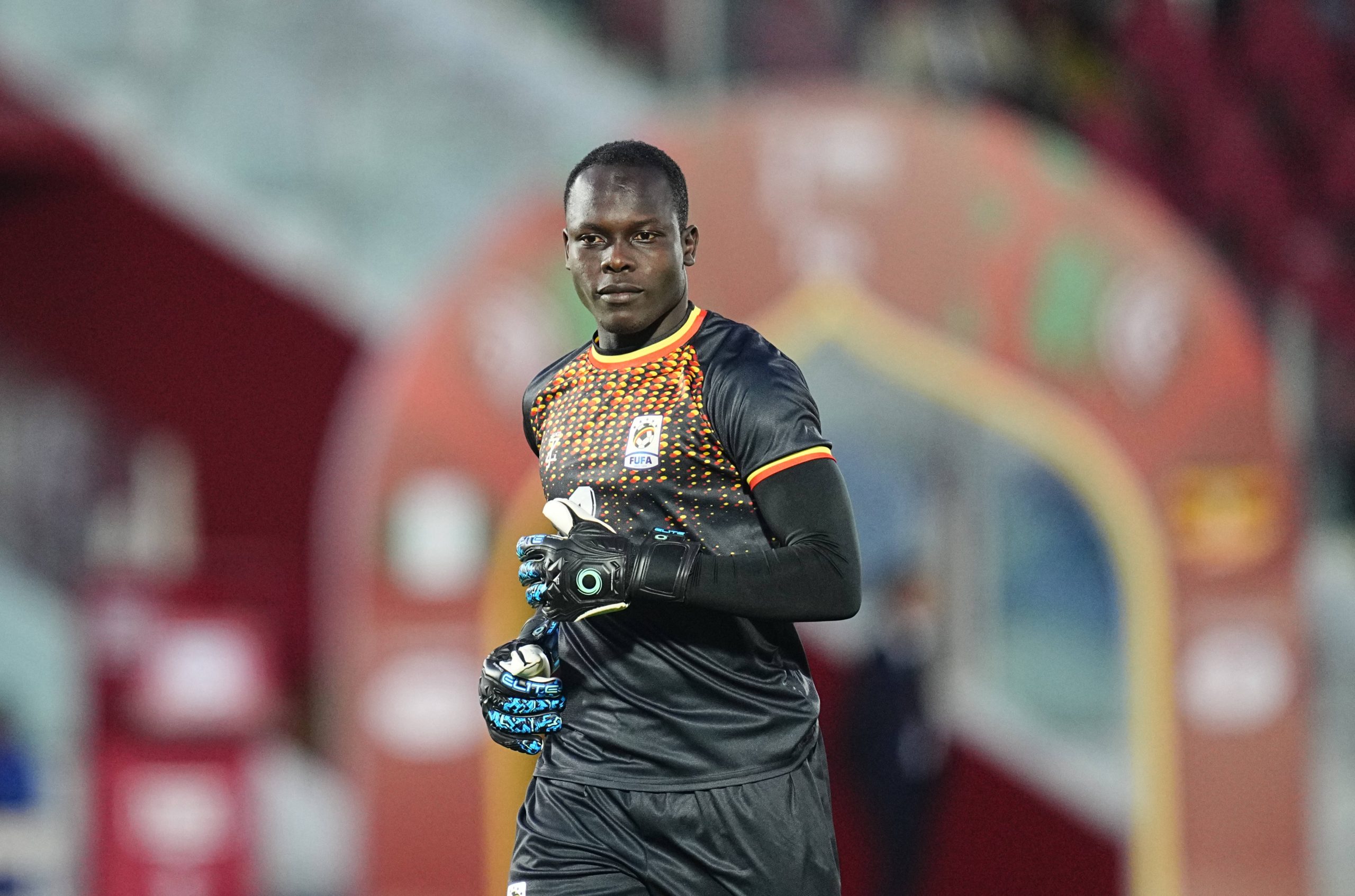 Nafian Legason Alionzi Uganda looks on during the Africa Cup Of Nations