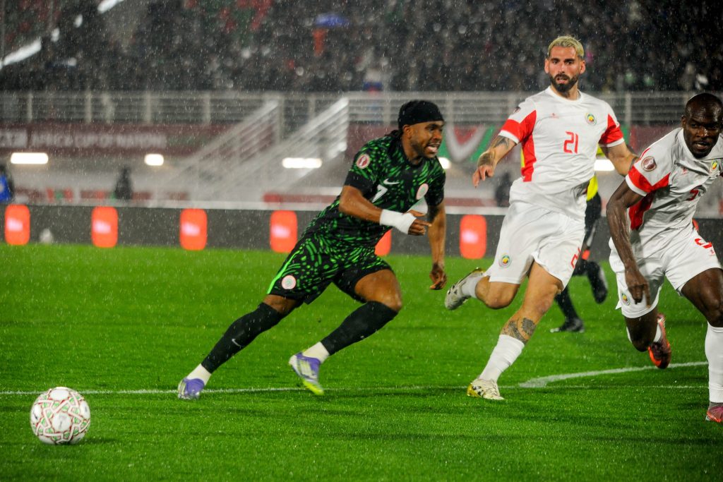 Ademola Lookman in action for the Super Eagles of Nigeria