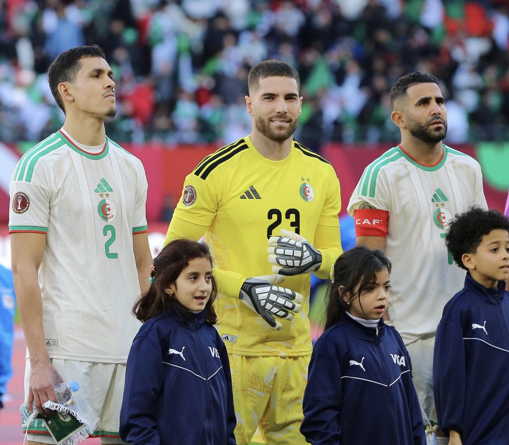 Aïssa Mandi, Luca Zidane and Riyad Mahrez 7 2025 Africa Cup of Nations in Morocco