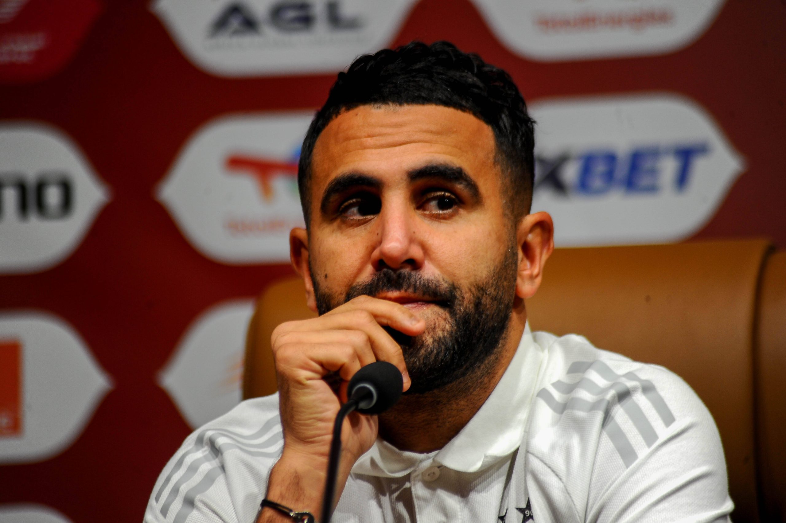 Riyad Mahrez during the AFCON Pre-Match Day at the Le Grand Stade
