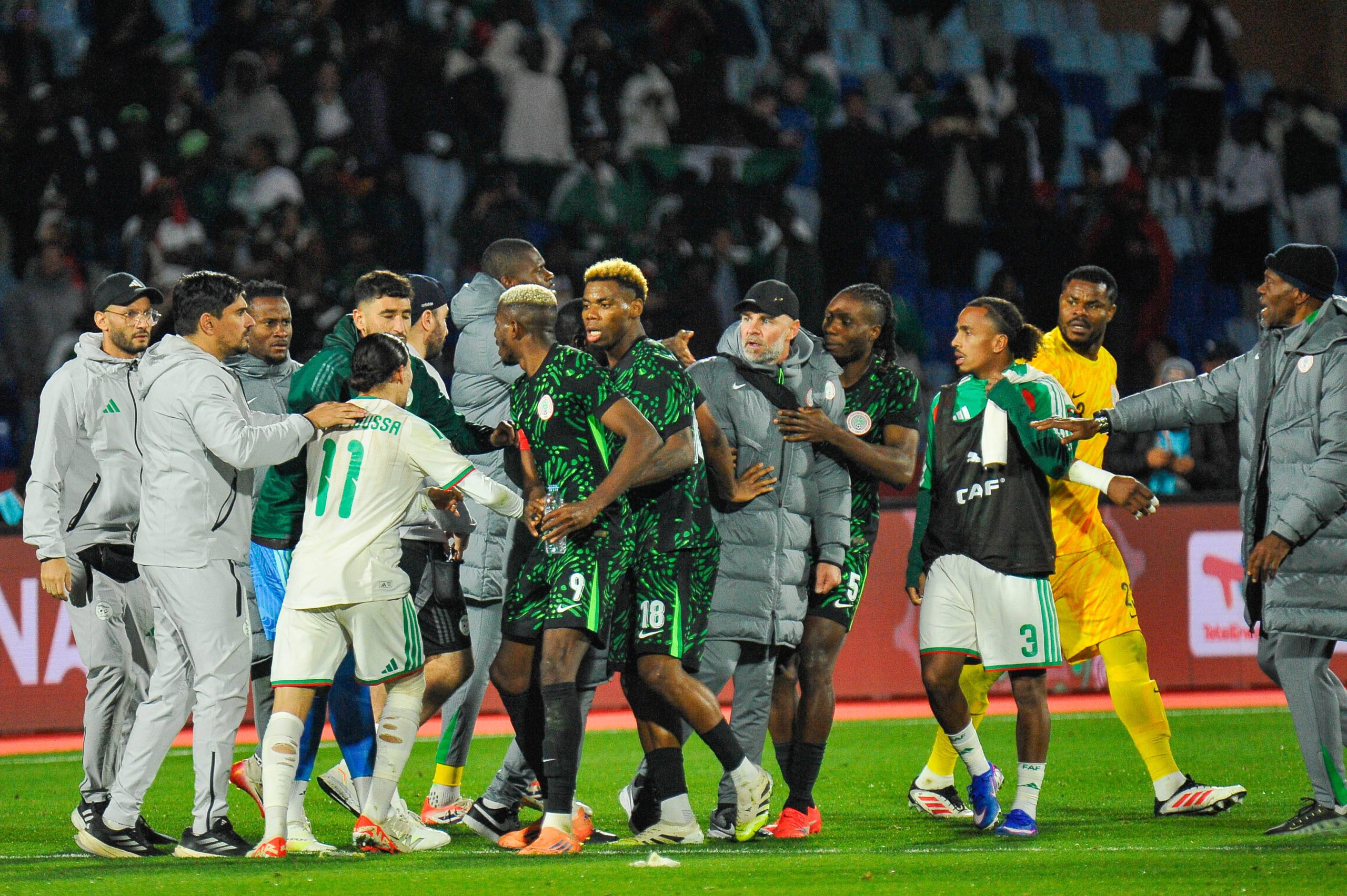 Algeria and Super Eagles of Nigeria during the Africa Cup of Nations AFCON match between Algeria and Nigeria
