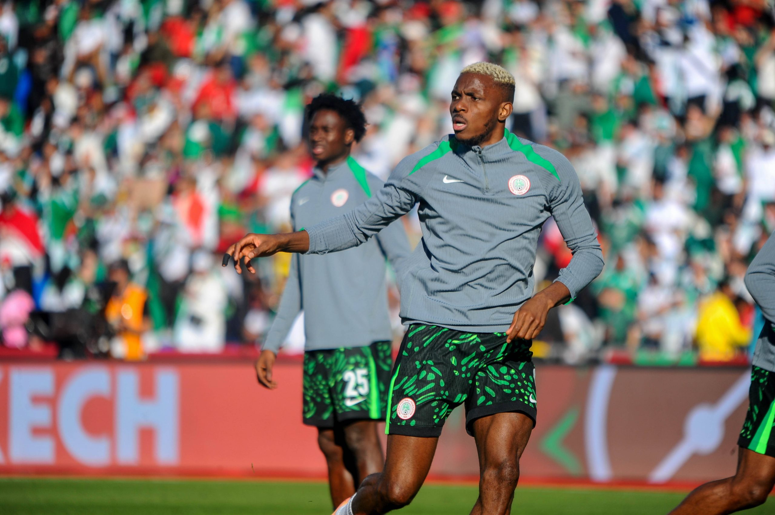 Victor Osimhen , Nigeria during the Africa Cup of Nations AFCON match between Algeria and Nigeria at the Grand Stade on January 10th, 2026 in Marrakech, Morocco. 