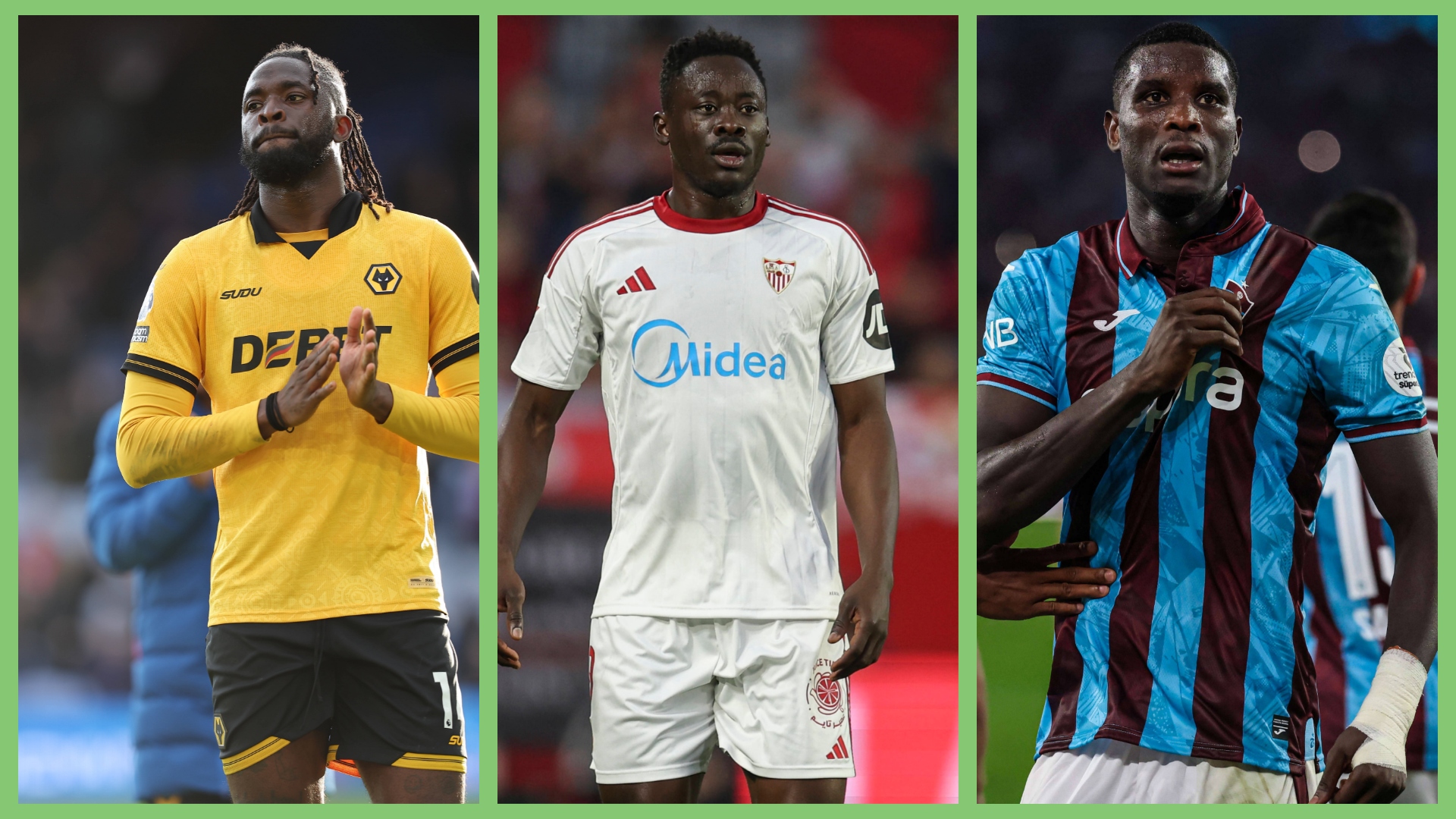 Super Eagles strikers in Europe: Onuachu scores, Adams helps Sevilla win, Arokodare costs Wolves