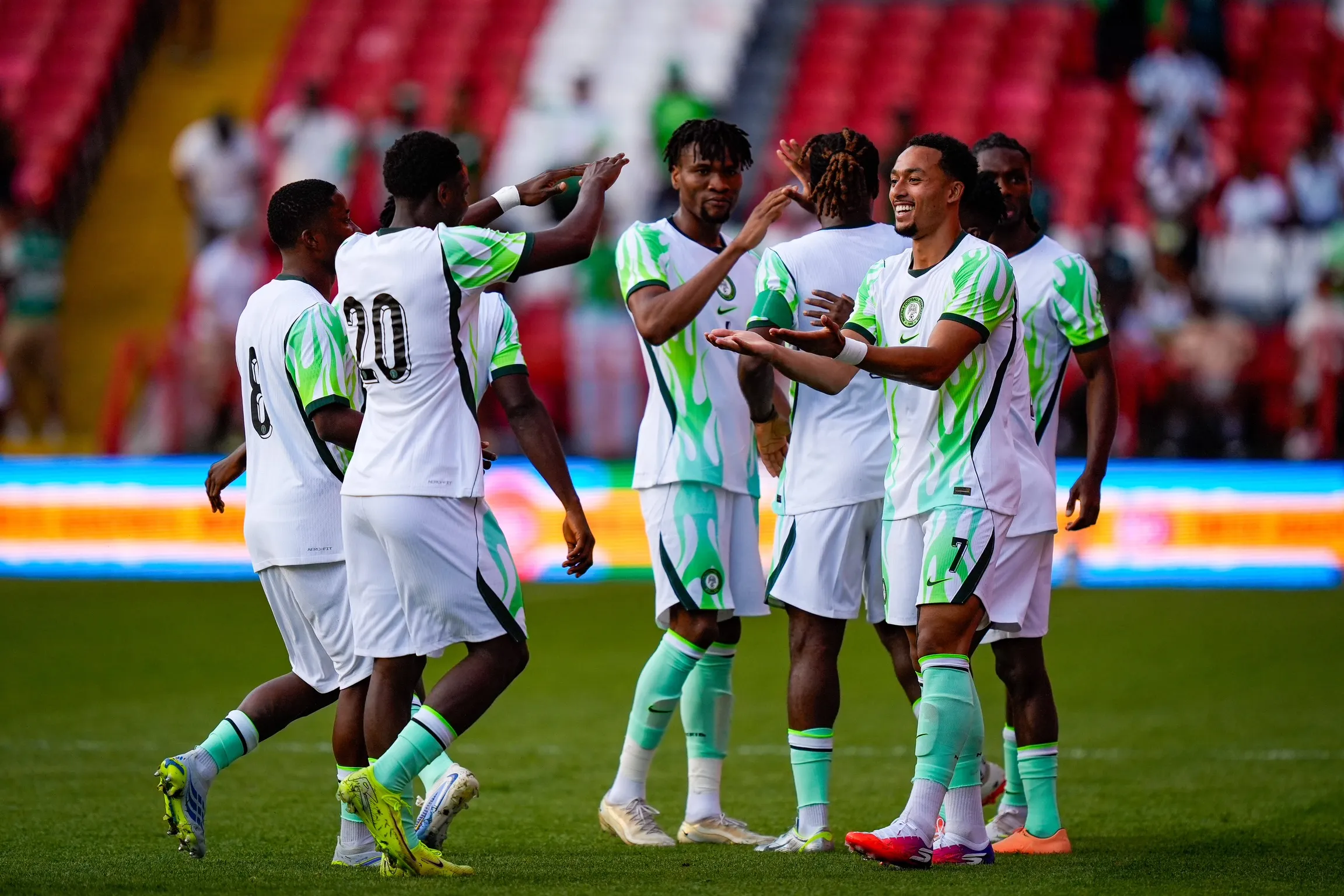 Femi Azeez scores for Nigeria