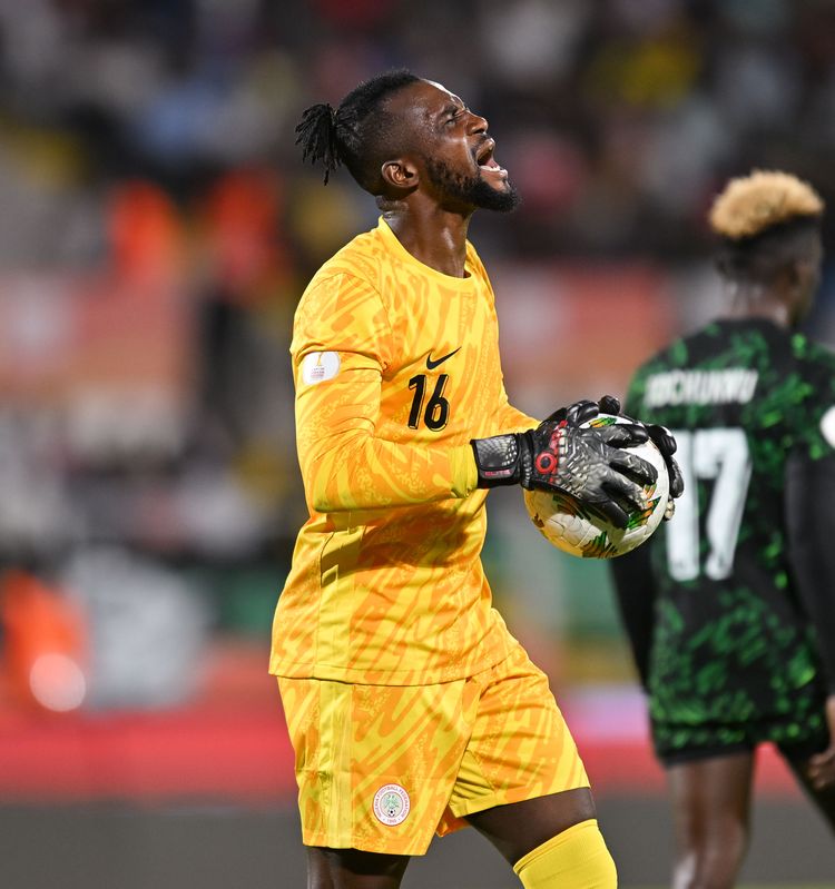 CHAN 2024 Nigeria Super Eagles goalkeeper Mustapha Lawal vs Sudan