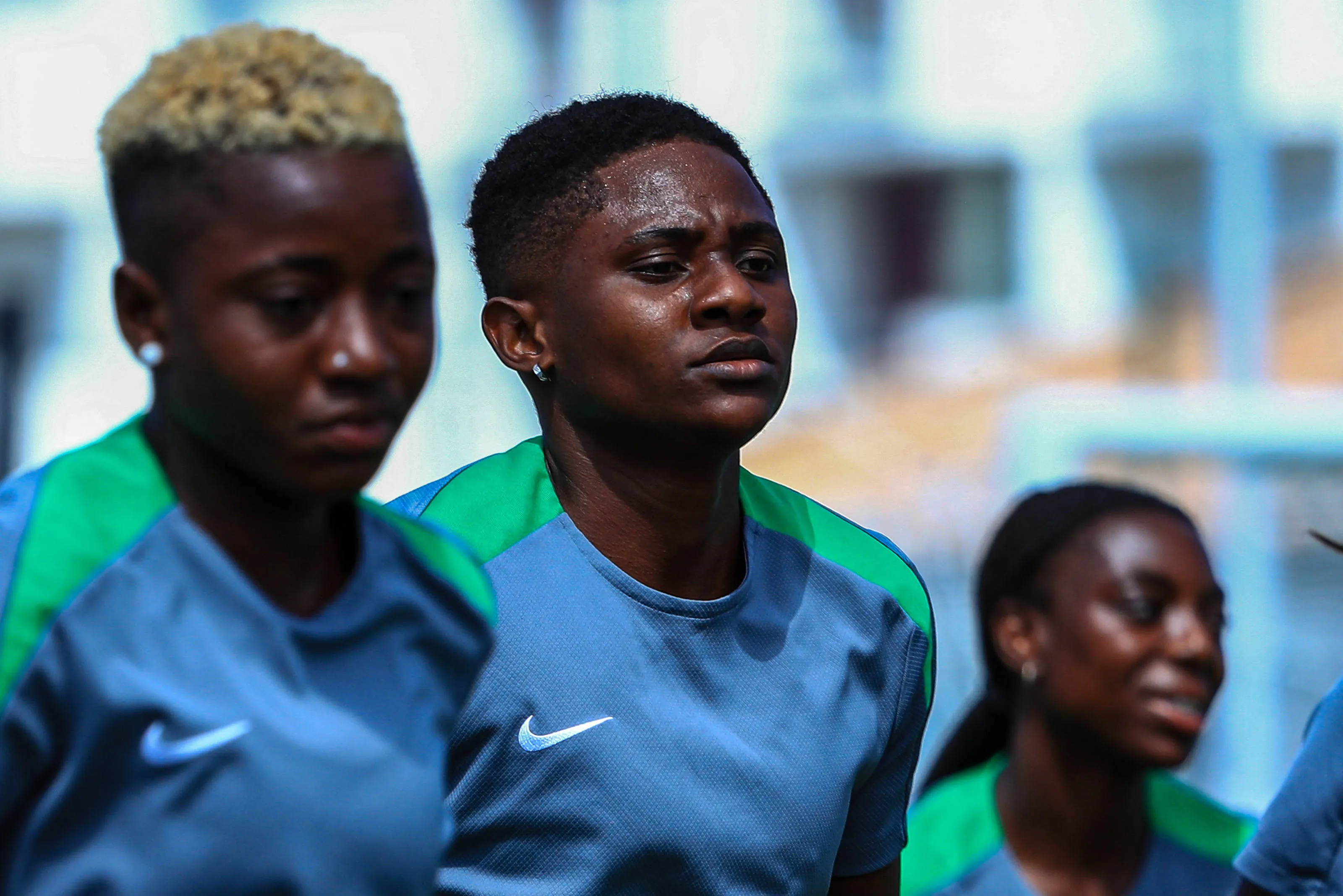 Super Falcons stars Chidinma Okeke and Deborah Abiodun