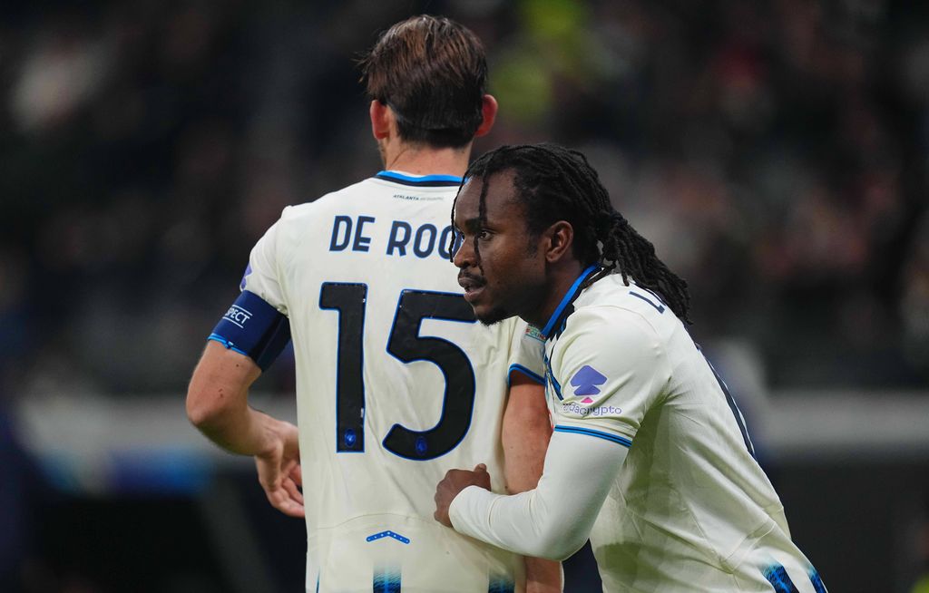 Ademola Lookman scores and celebrates his teams first goal the UEFA Champions League 2025/26 League group Phase match between Eintracht Frankfurt and Atalanta