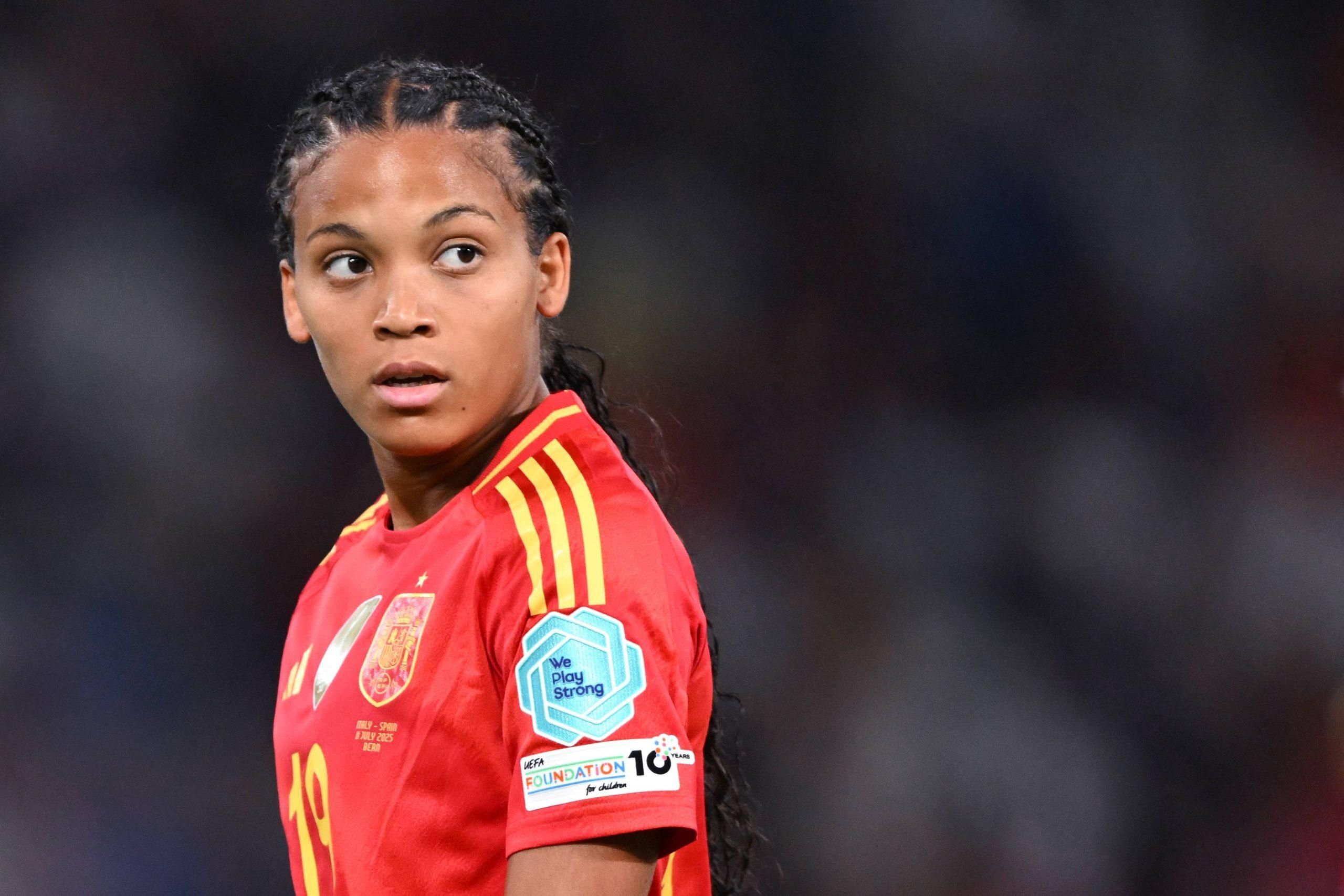 Vicky Lopez of Spain during the European Championship match