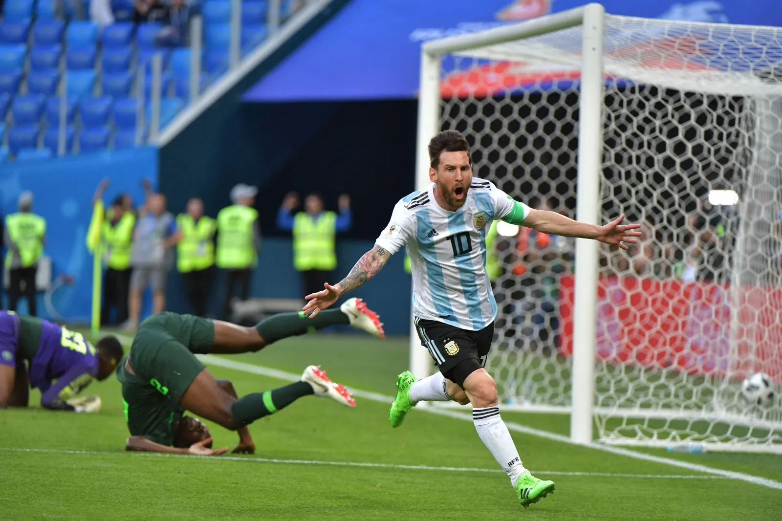 Lionel Messi for Argentina vs Super Eagles