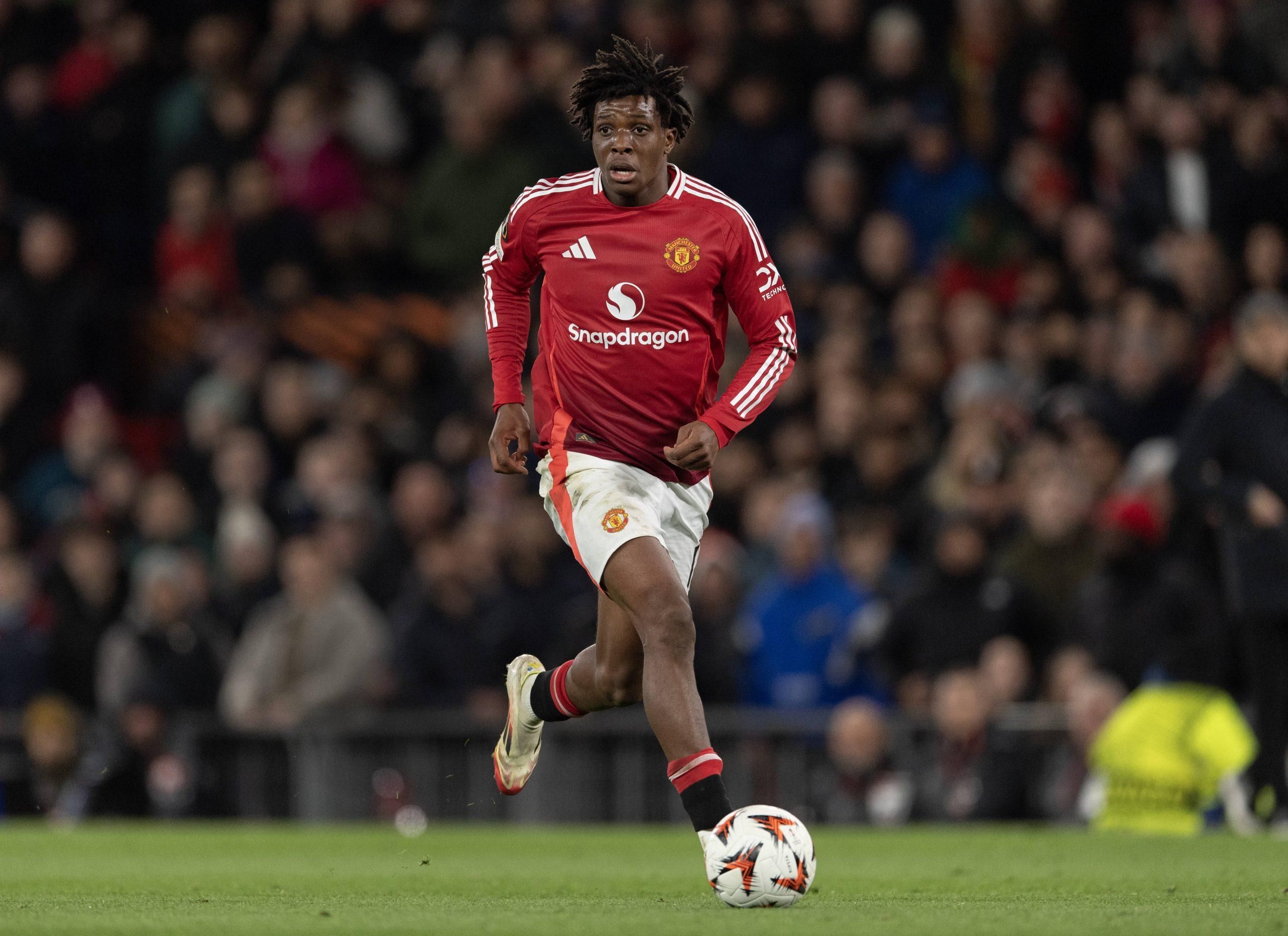 Manchester United and Denmark star Patrick Dorgu. Photo by IMAGO