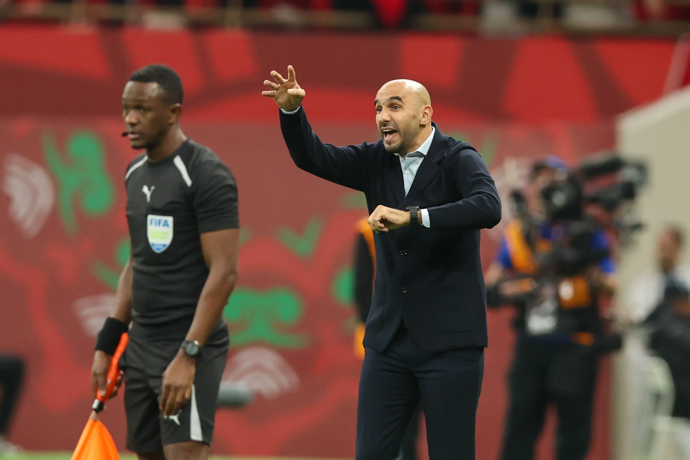 Morocco head coach Walid Regragui