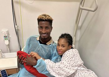 Super Eagles star welcomes first child