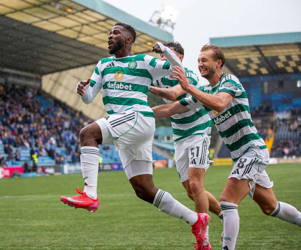 Kelechi Iheanacho celebrates debut goal at Celtic
