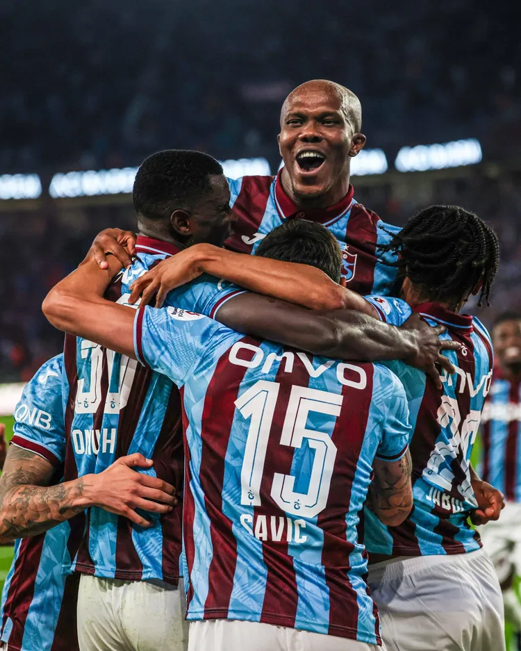 Nigeria and Trabzonspor striker Paul Onuachu and Anthony Nwakaeme 