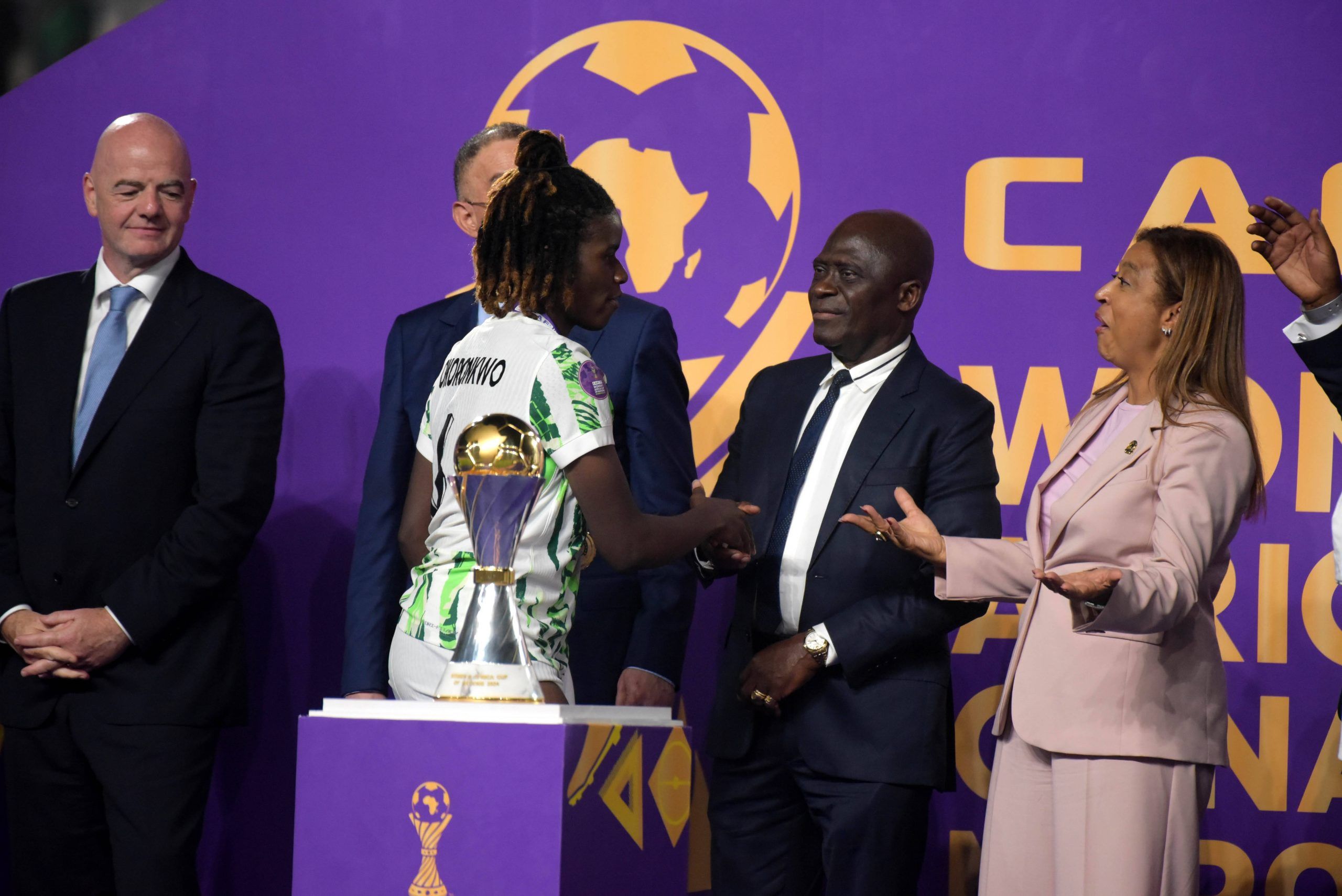  Esther Okoronkwo of Nigeria during the 2025 Women s Africa Cup of Nations WAFCON Finals match between Morocco and Nigeria Super Falcons