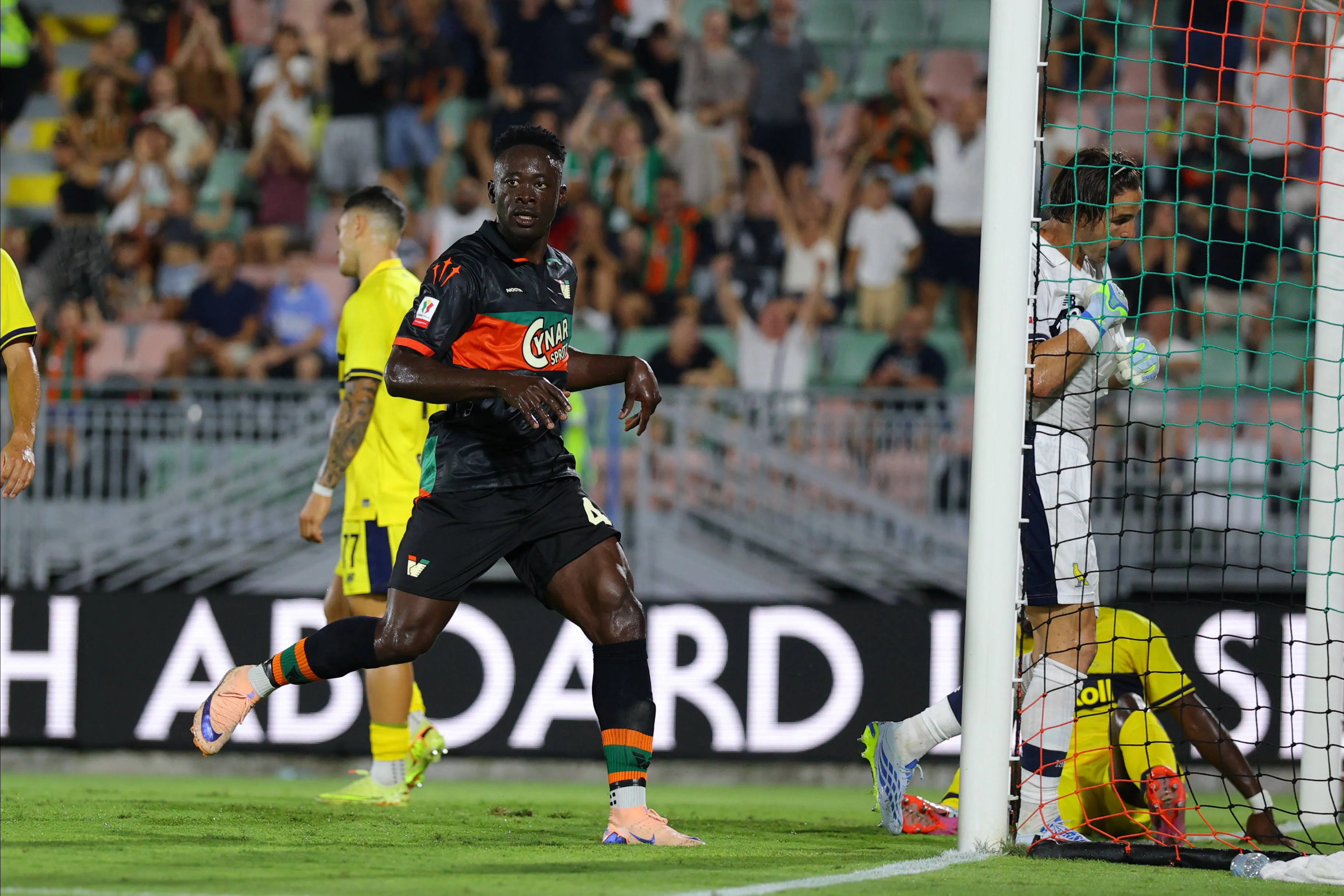 Akor Adams in action for Venezia