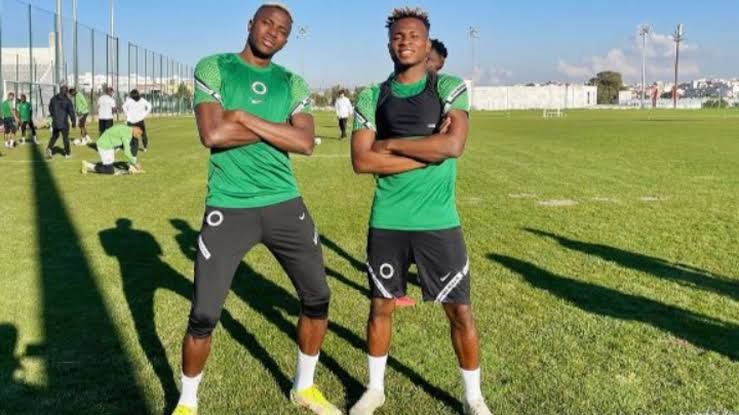 Victor Osimhen and Samuel Chukwueze