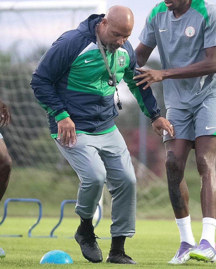 Eric Chelle’s Super Eagles in training.