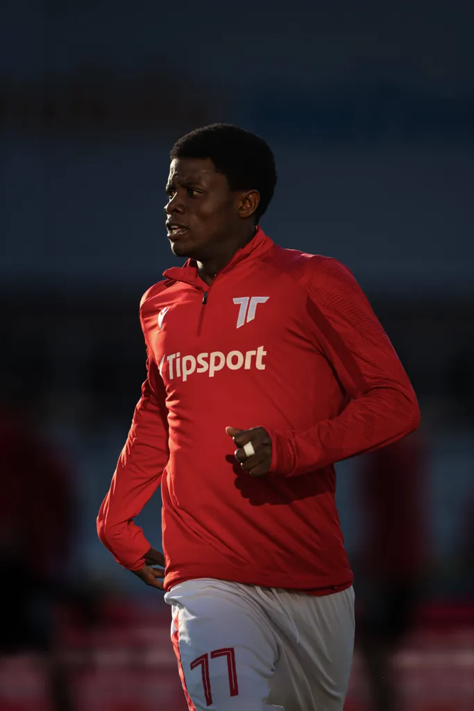 Sani Suleiman during Nike liga match, AS Trencin - FC Spartak Trnava , 28. october 2024, Stadium na Sihoti 