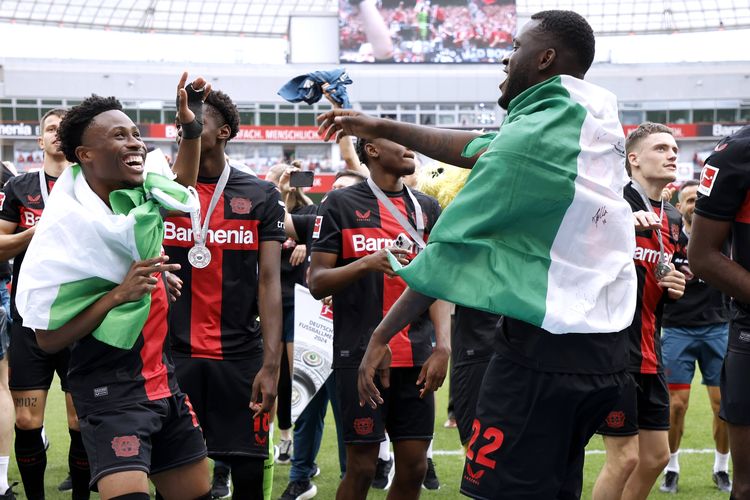 Nigeria and Bayer Leverkusen stars Nathan Tella and Victor Boniface