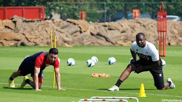 Akpala at KV Kortrijk training