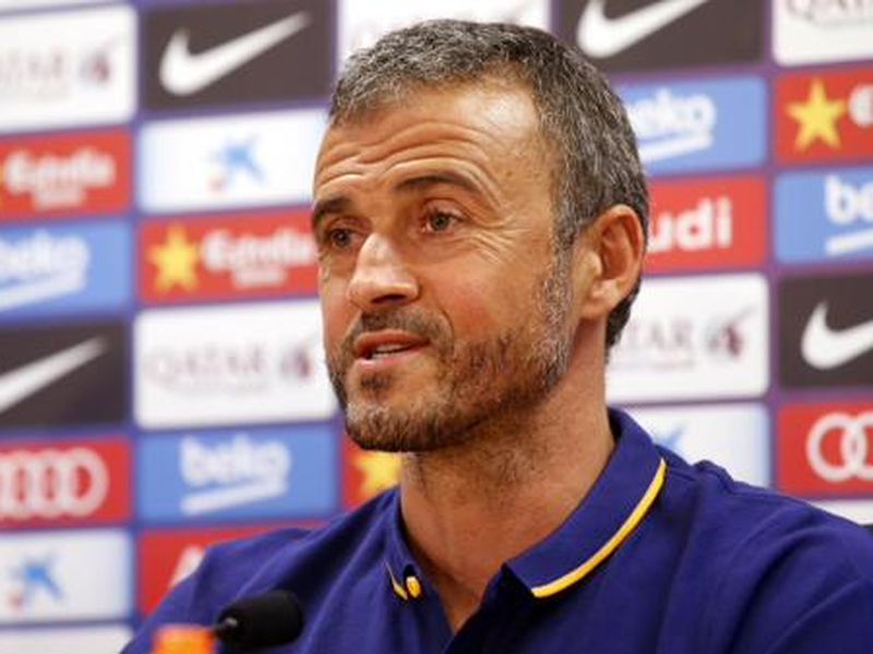 Luis Enrique During Press Conference