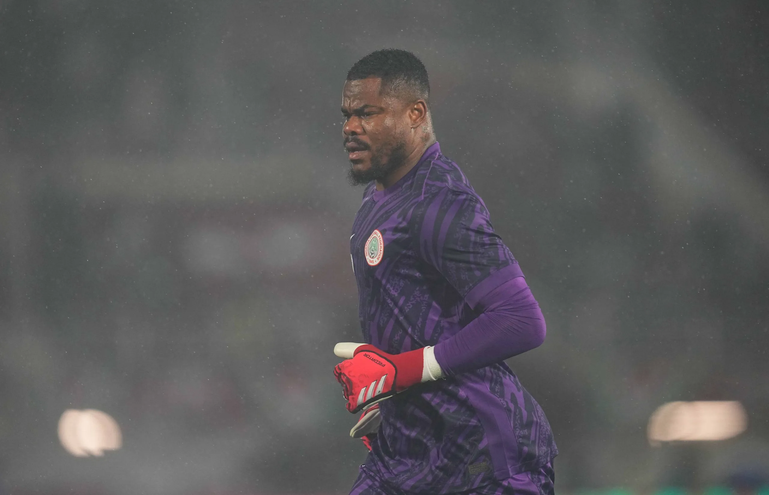 Stanley Bobo Nwabali looks on during the Africa Cup Of Nations match between Mozambique and Nigeria