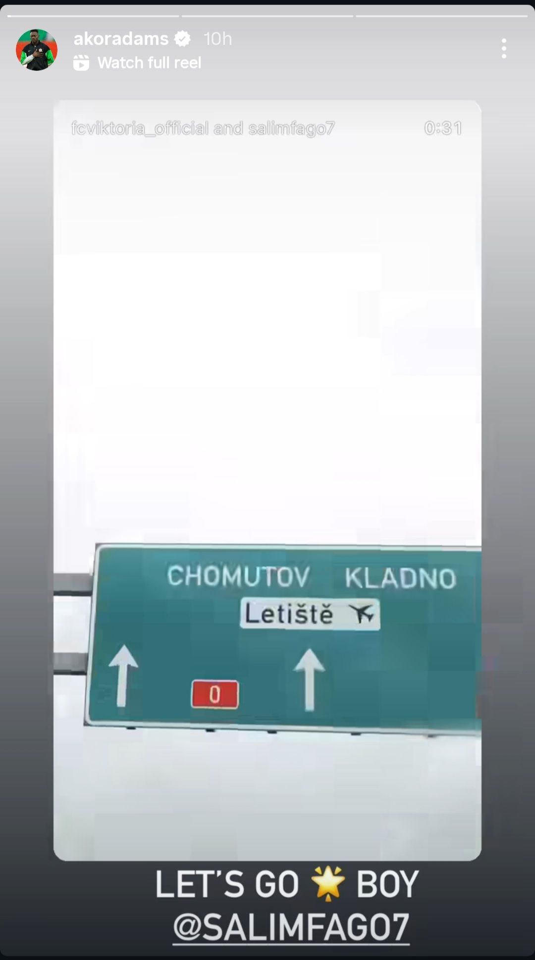 Akor Adams Congratulates Salim Fago