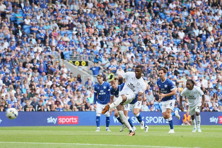 Bradley Ihionvien scores his first goal this season for Peterborough United.