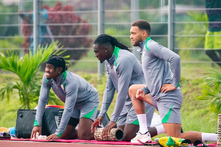 Super Eagles in training