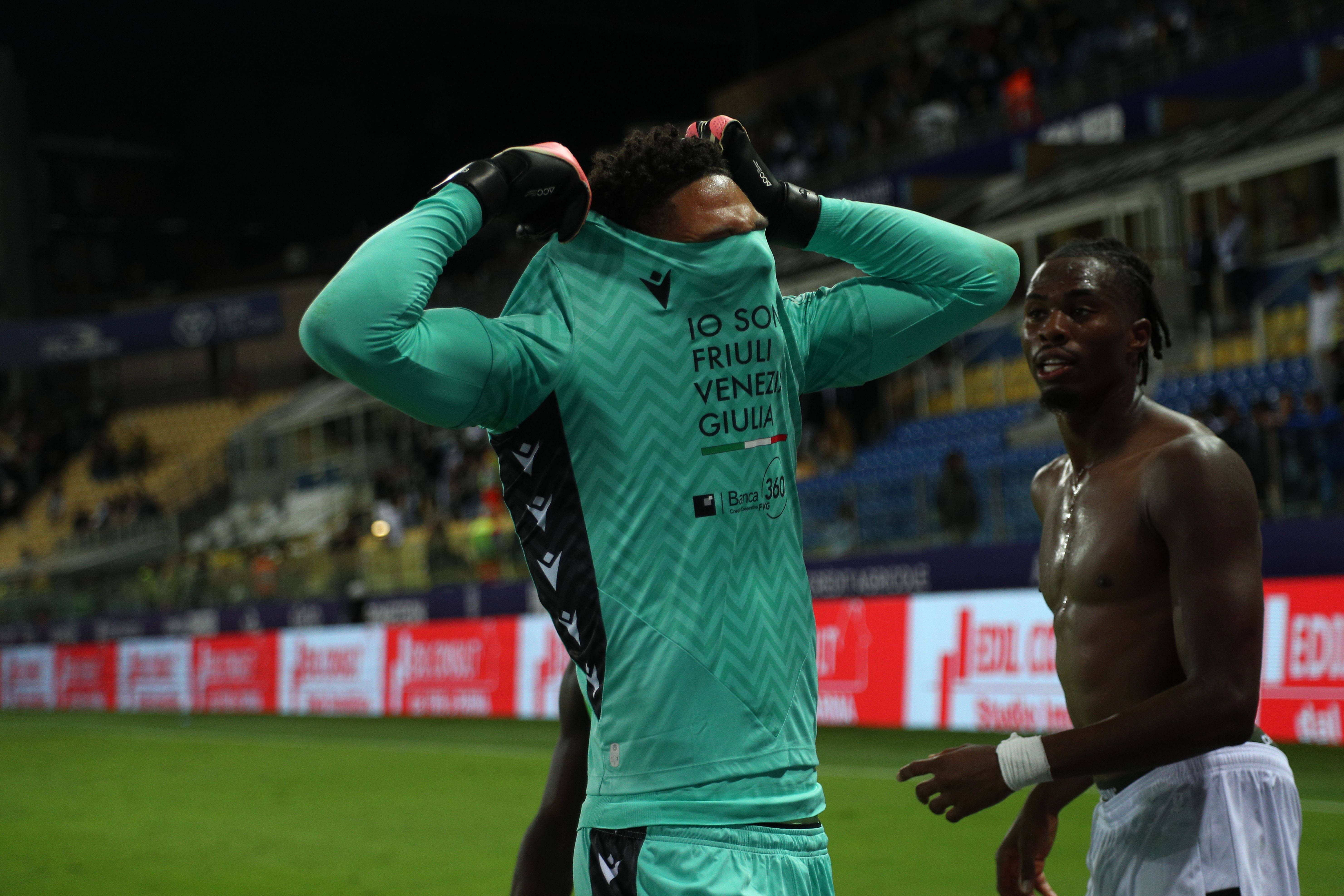 Udinese stars Maduka Okoye and Kingsley Ehizibue.