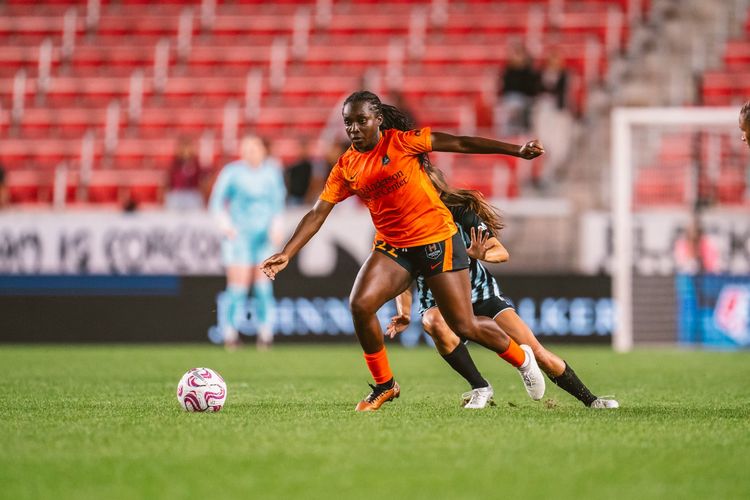Watch: Super Falcons’ Michelle Alozie shines with a brace as Houston Dash defeat Gotham FC in NWSL