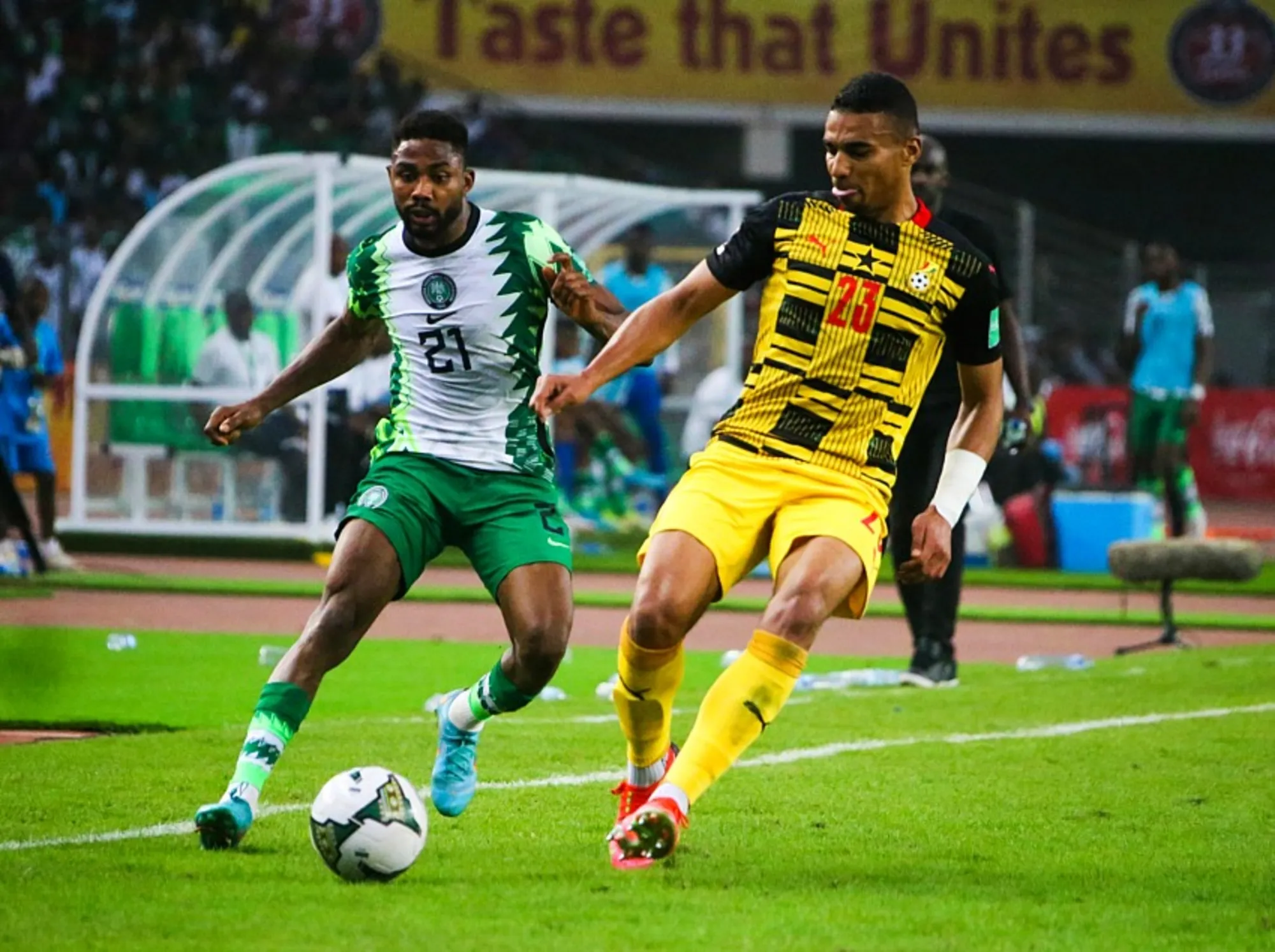 Alexander Djiku marked by Super Eagles star Emmanuel Dennis