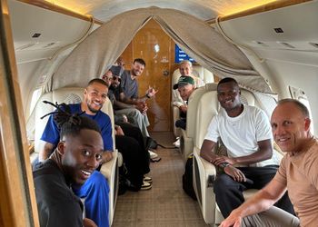 Photo: Super Eagles skipper doles out millions for stranded guests’ chartered flight amid NLC strike