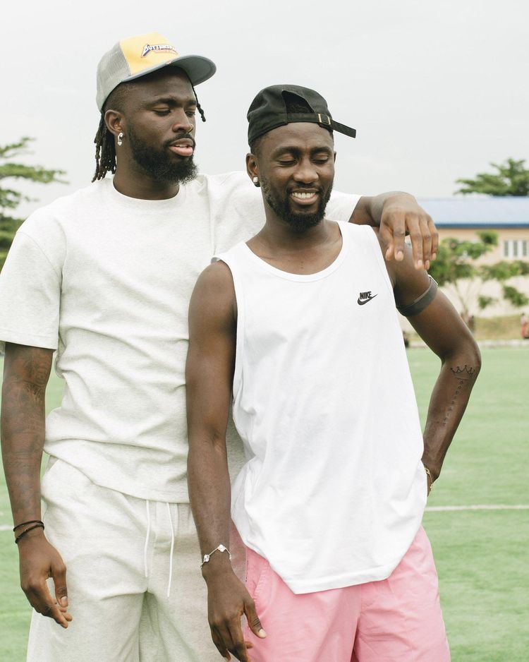 Super Eagles stars: Tolu Arokodare and Wilfred Ndidi