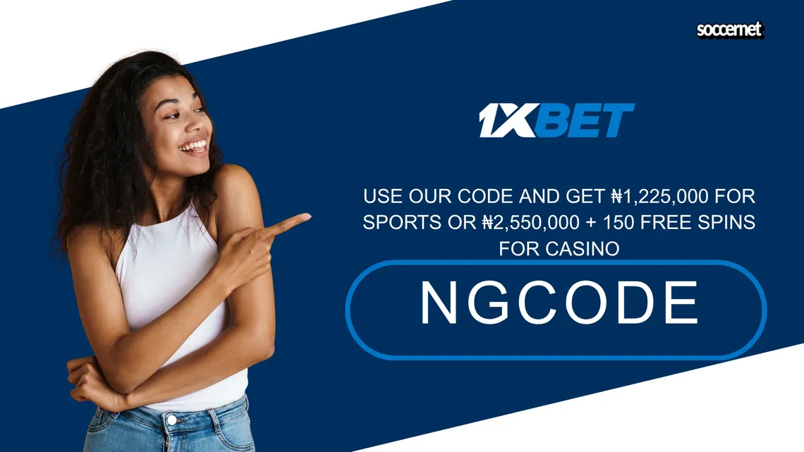 1xBet Promo Code NGCODE : 300% bonus of up to ₦1,225,000 on sports in July 2026