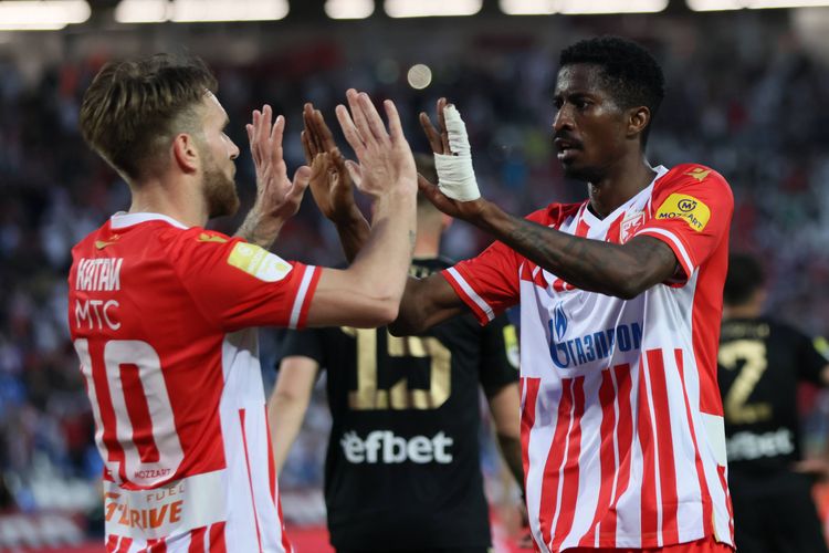 Nigeria and Red Star Belgrade star Peter Olayinka.