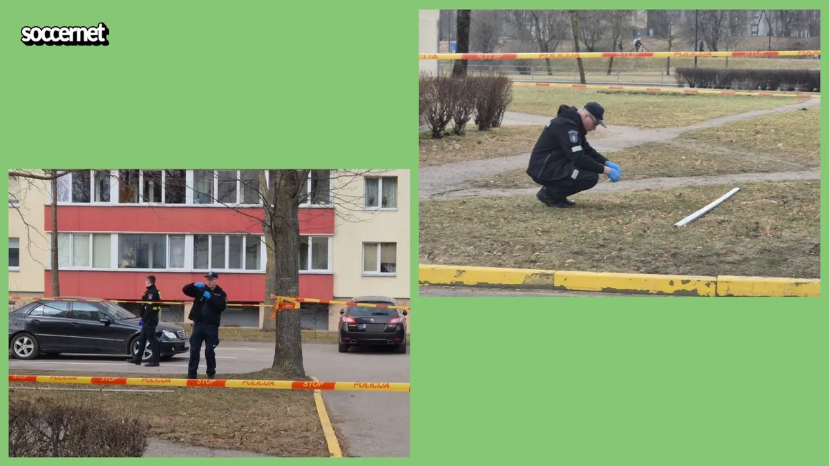 Scenes of where Nigerian midfielder Jeremiah Chinonso was attacked