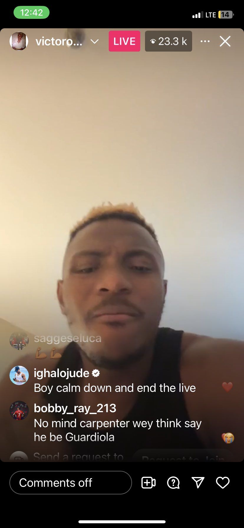 Odion Ighalo cautions Victor Osimhen 