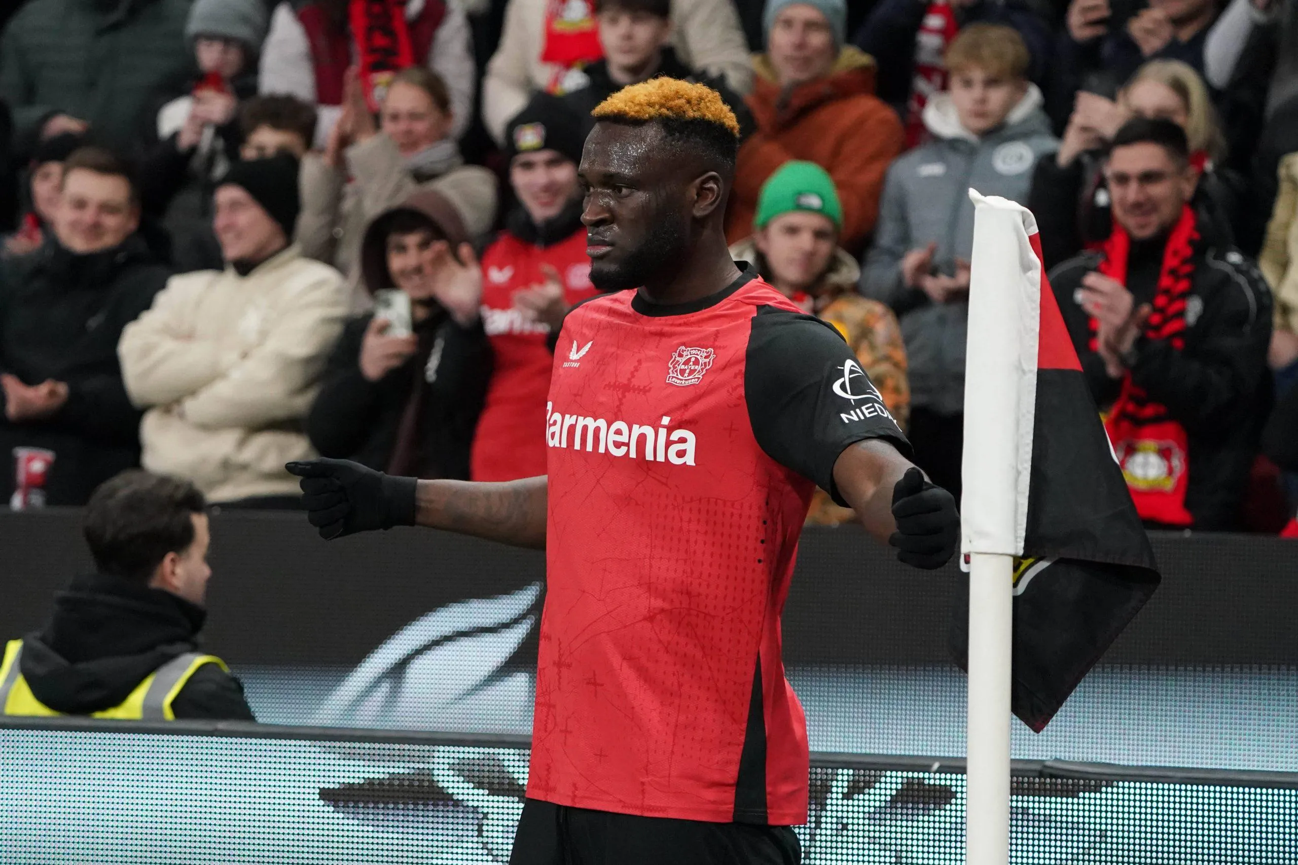 Super Eagles star Victor Boniface for Bayer Leverkusen (Photo credit: Imago)