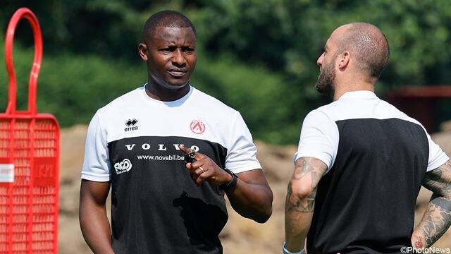 Akpala at KV Kortrijk training