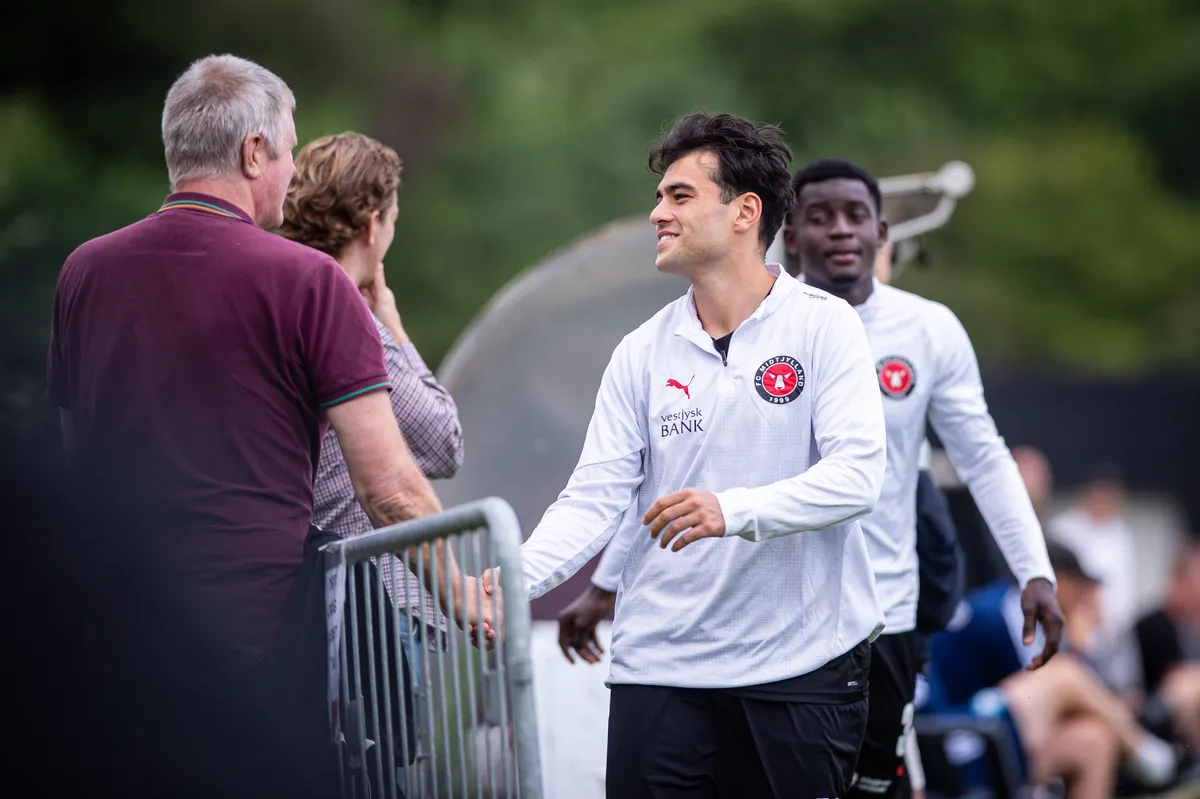Aral Simsir of FC Midtjylland seen at a pre-season test match between FC Midtjylland and Silkeborg IF at the AGF training facility Fredensvang in Herning