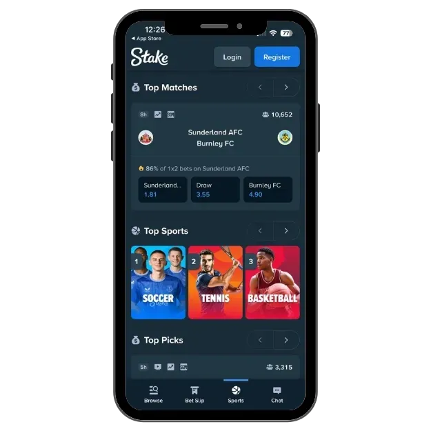Stake best betting app in Nigeria