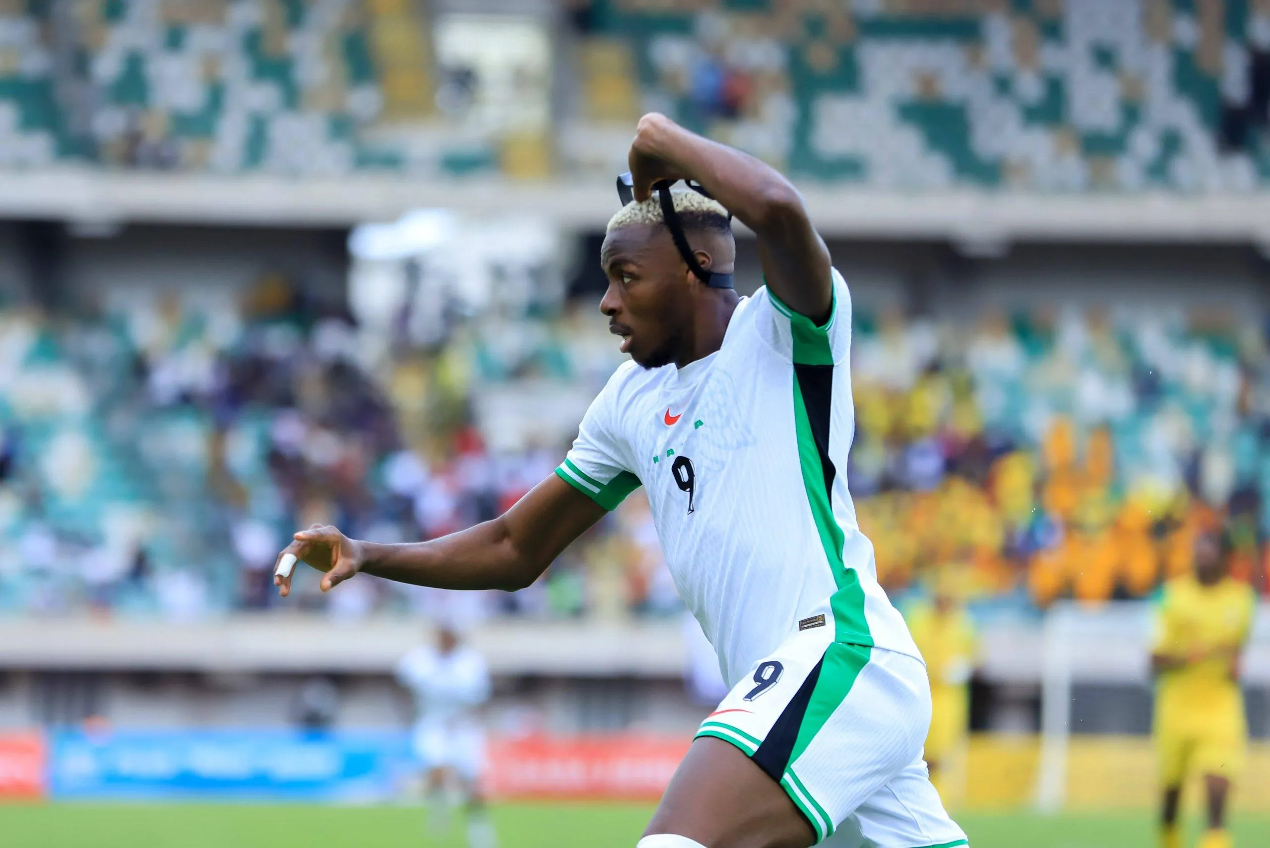 Victor Osimhen of Nigeria during the 2026 FIFA World Cup qualifier match between Super Eagles of Nigeria