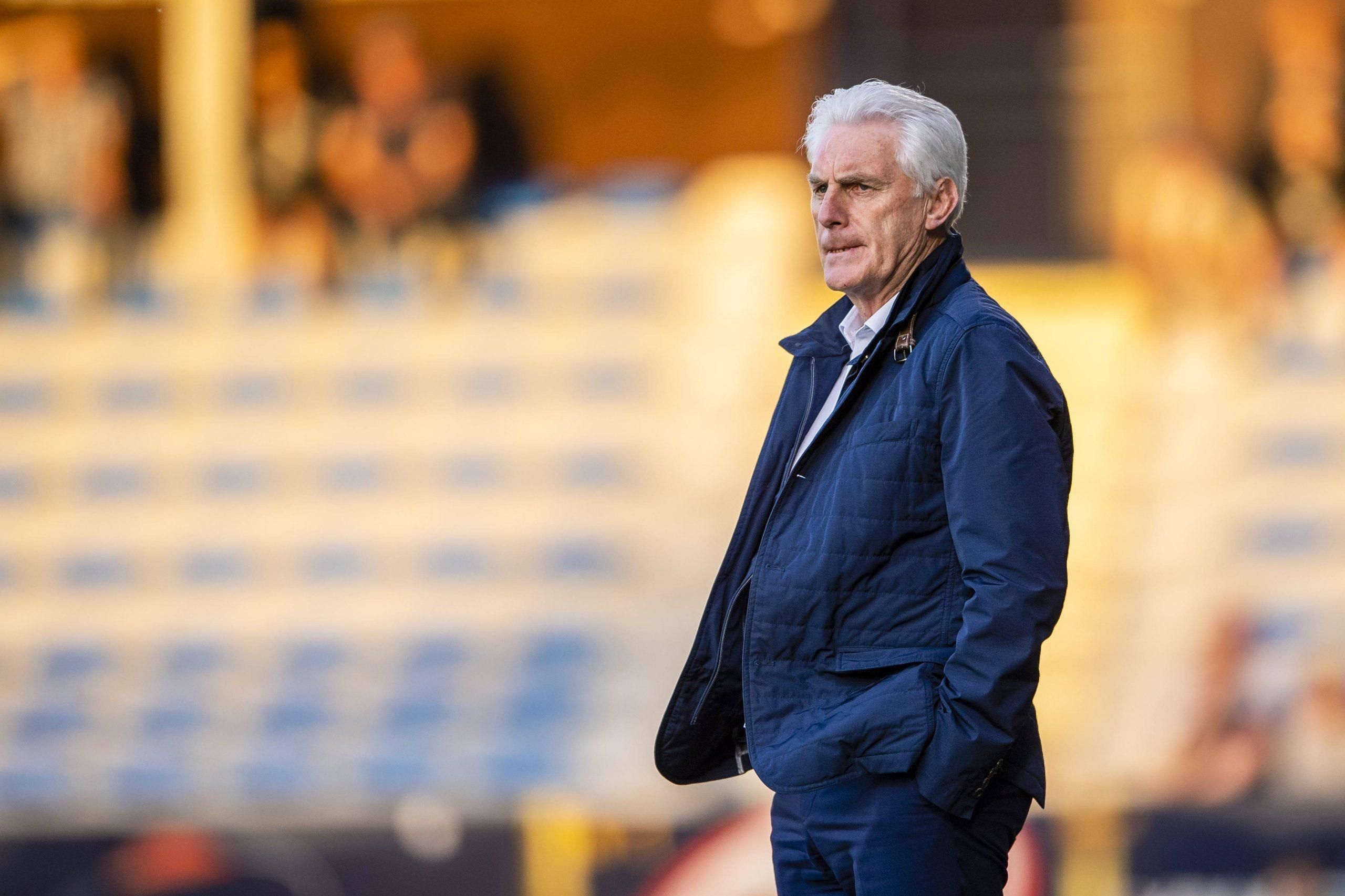 Hugo Broos head coach of Oostende during the Jupiler Pro League match between KVC Westerlo and KV Oostende