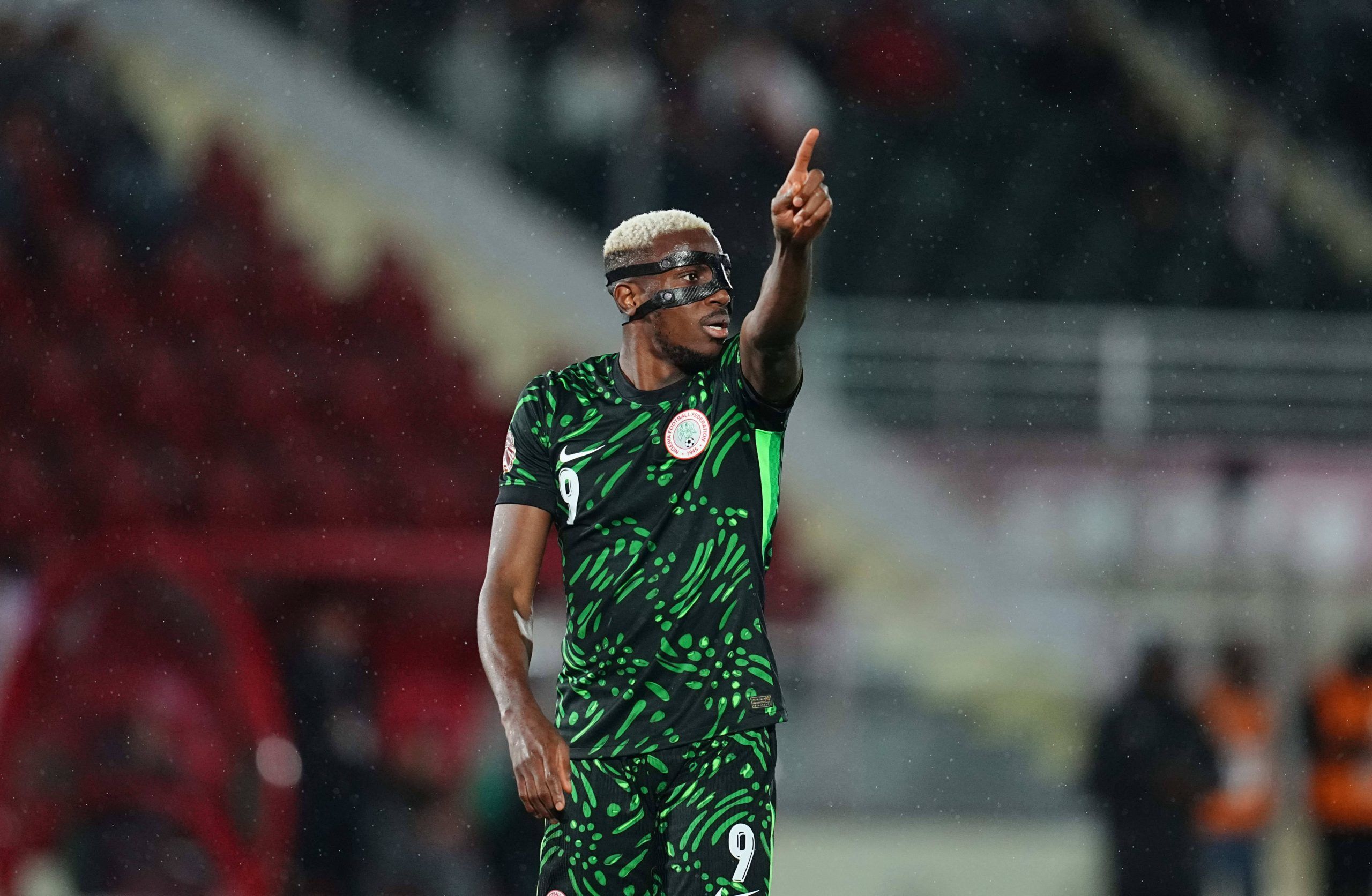 Super Eagles attacker Victor Osimhen at AFCON 2025
